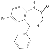 Structure of desalkylgidazepam.
