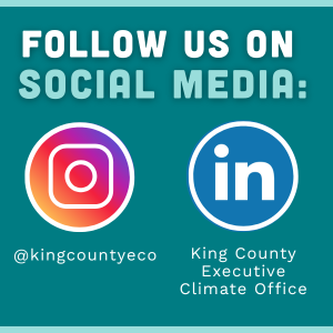 graphic with instagram and linkedin icons that says "follow us"