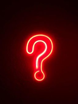 Question Mark Neon Light