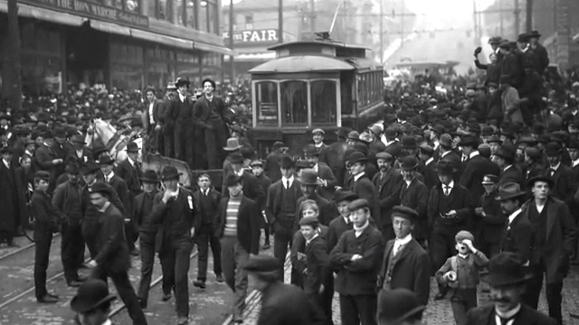 A historic photo of the Seattle General Strike